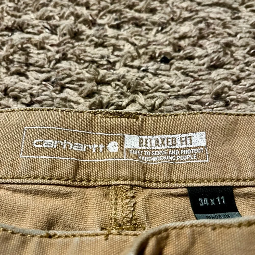 Carhartt Tan Cargo Shorts 34/11 relaxed fit